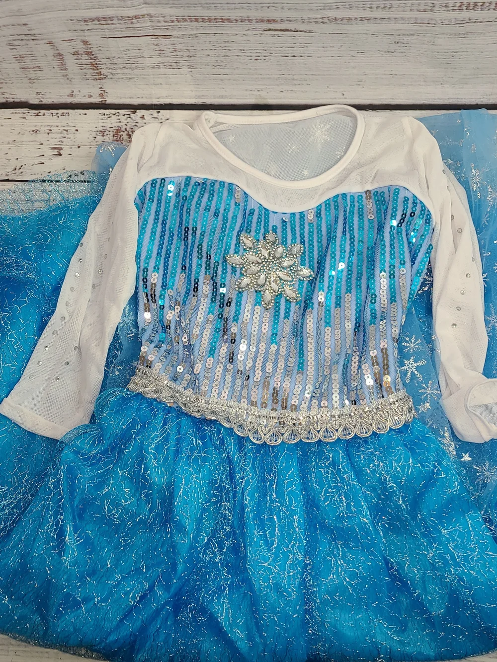 Elsa Dress Frozen Blue Dress size M (5-6)
